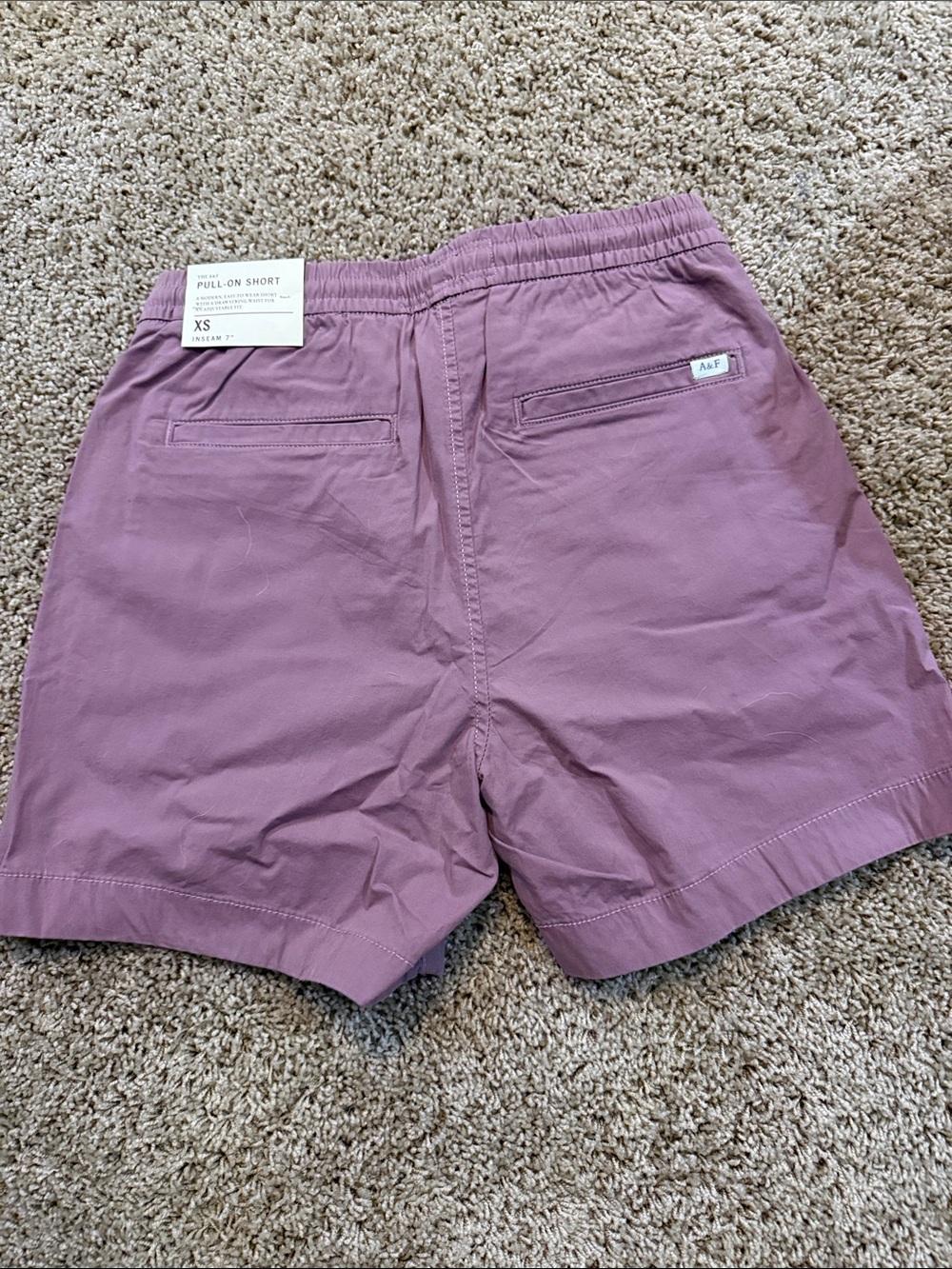 Abercrombie & Fitch Dusty Mauve Pull-On Shorts - Picture 2 of 3